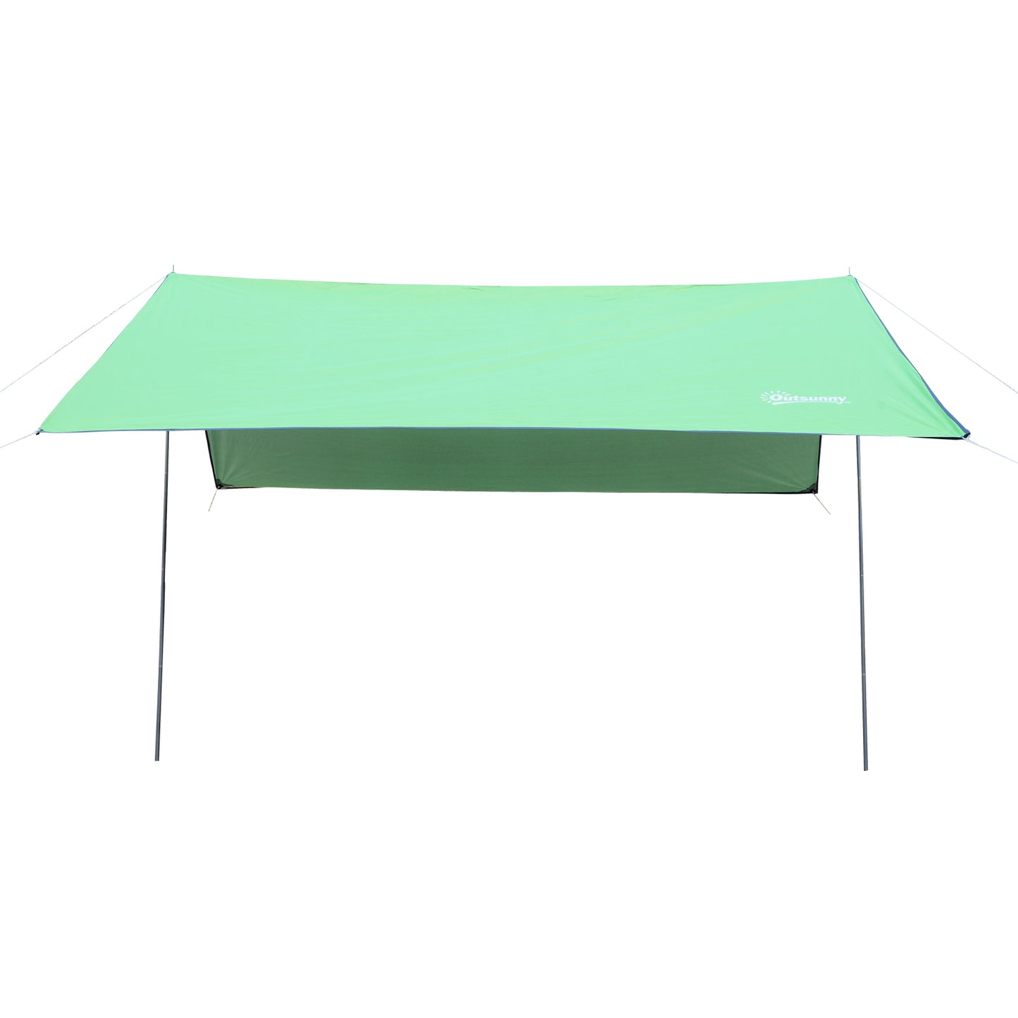 Outsunny Toldo de Refugio Portátil 300x292 cm Impermeable Carpa Ligero Tienda de Campaña Grande para Camping Playa Picnic Senderismo Protección UV Verde