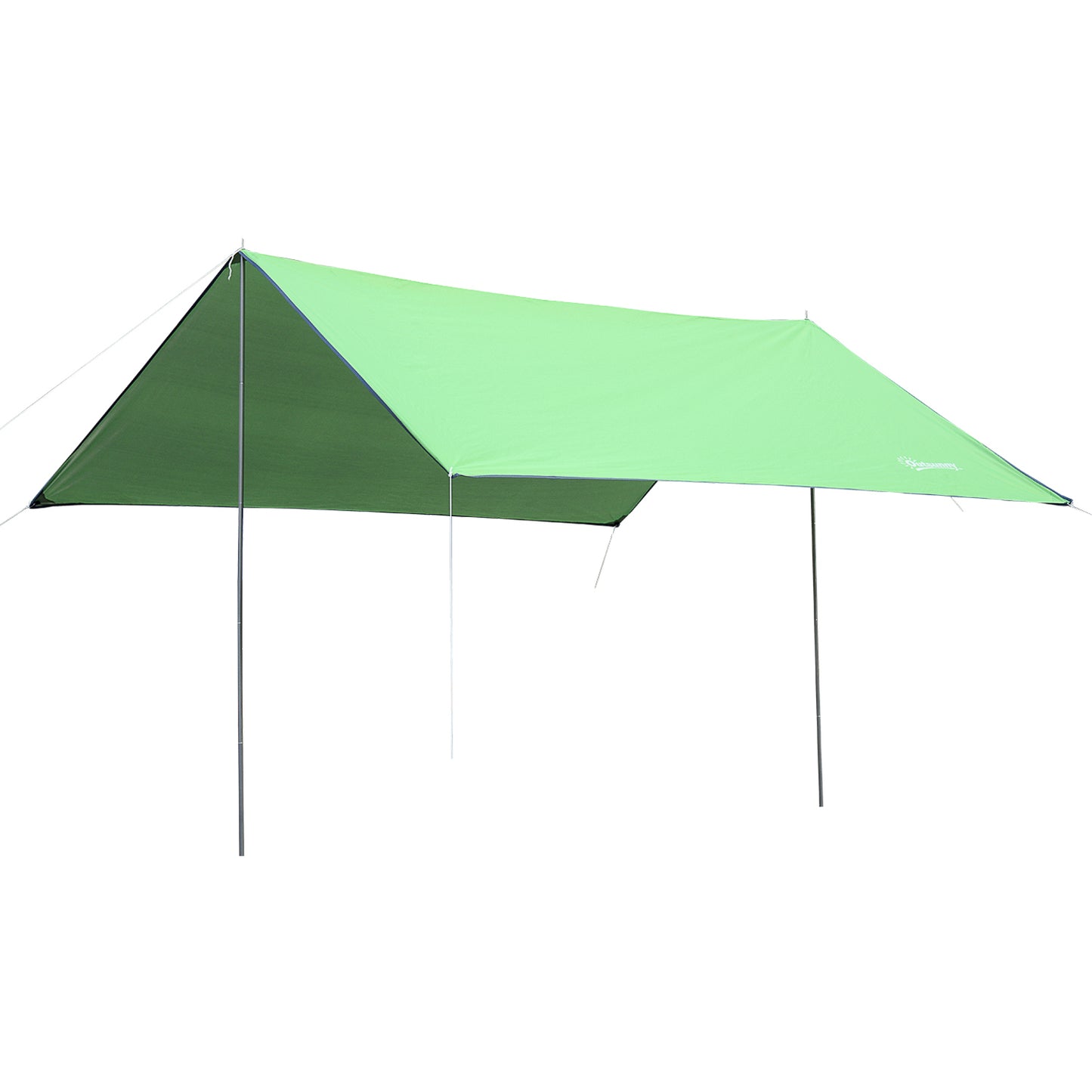 Outsunny Toldo de Refugio Portátil 300x292 cm Impermeable Carpa Ligero Tienda de Campaña Grande para Camping Playa Picnic Senderismo Protección UV Verde