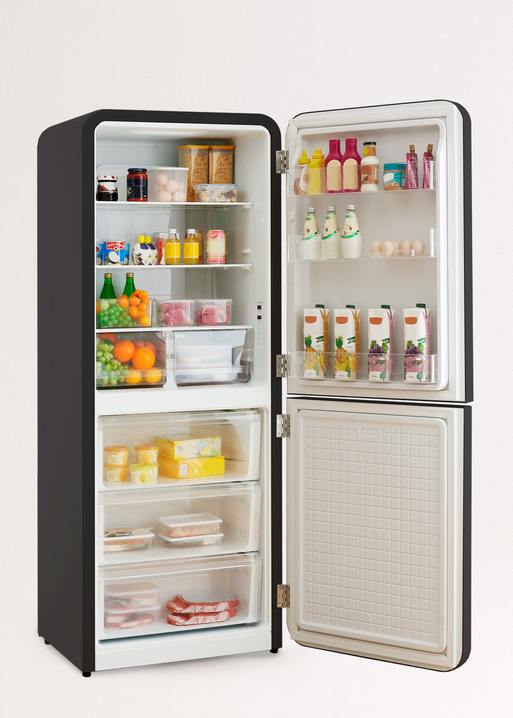 FRIDGE RETRO COMBI - Frigorífico combi de estilo retro 401L