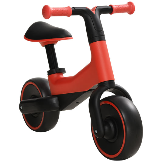 AIYAPLAY Bicicleta sin Pedales para Niños de + 18 Meses Triciclo Infantil para Bebé con Sillín Ajustable en 30-36,5 cm Ruedas de Ø19 cm Carga 25 kg 66,5x34x46,5 cm Rojo