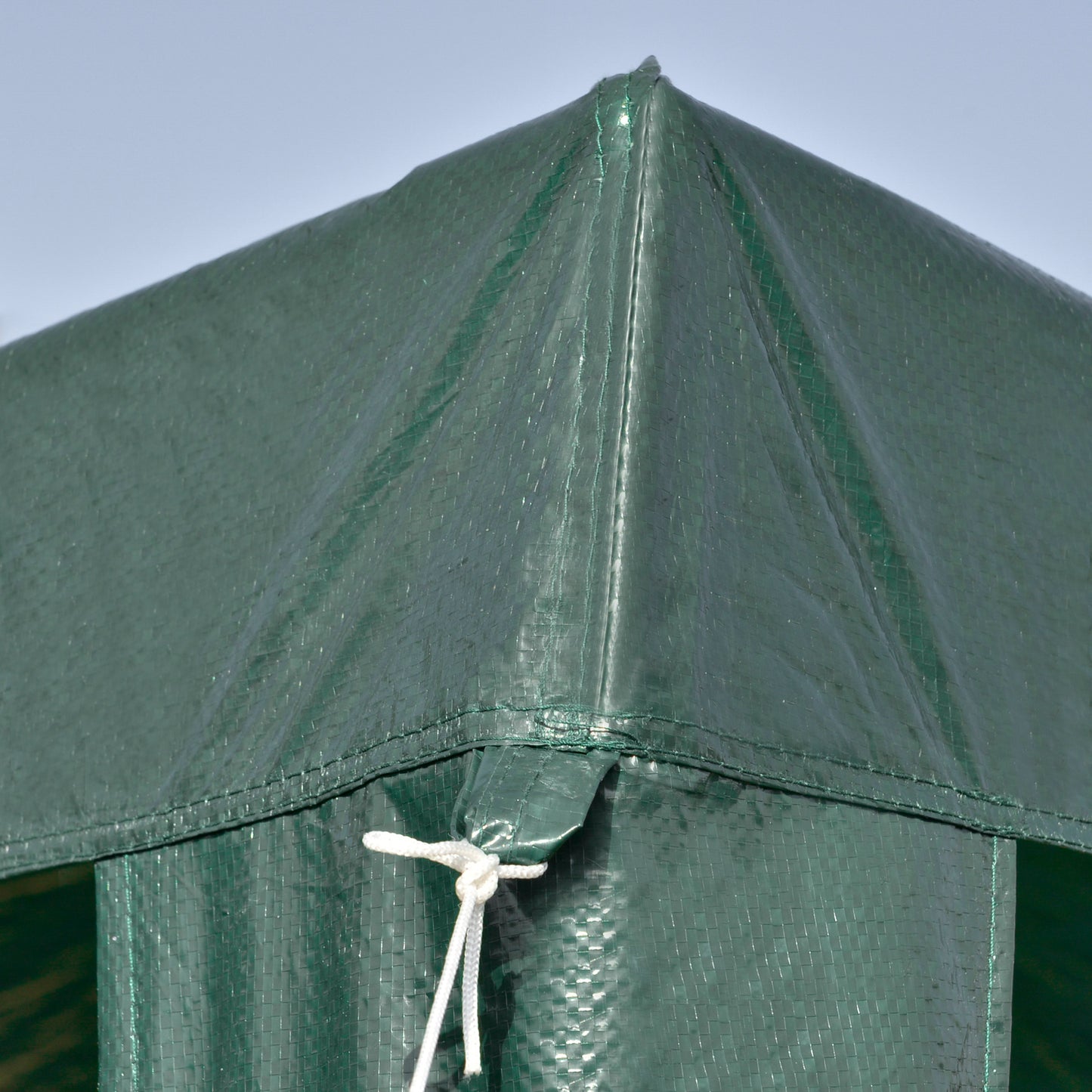 Outsunny Carpa Desmontable 3x3 m Cenador Pabellón de Jardín con 4 Orificios de Drenaje y Marco de Acero Anti-UV Gazebo para Terraza Patio Exterior Camping Verde