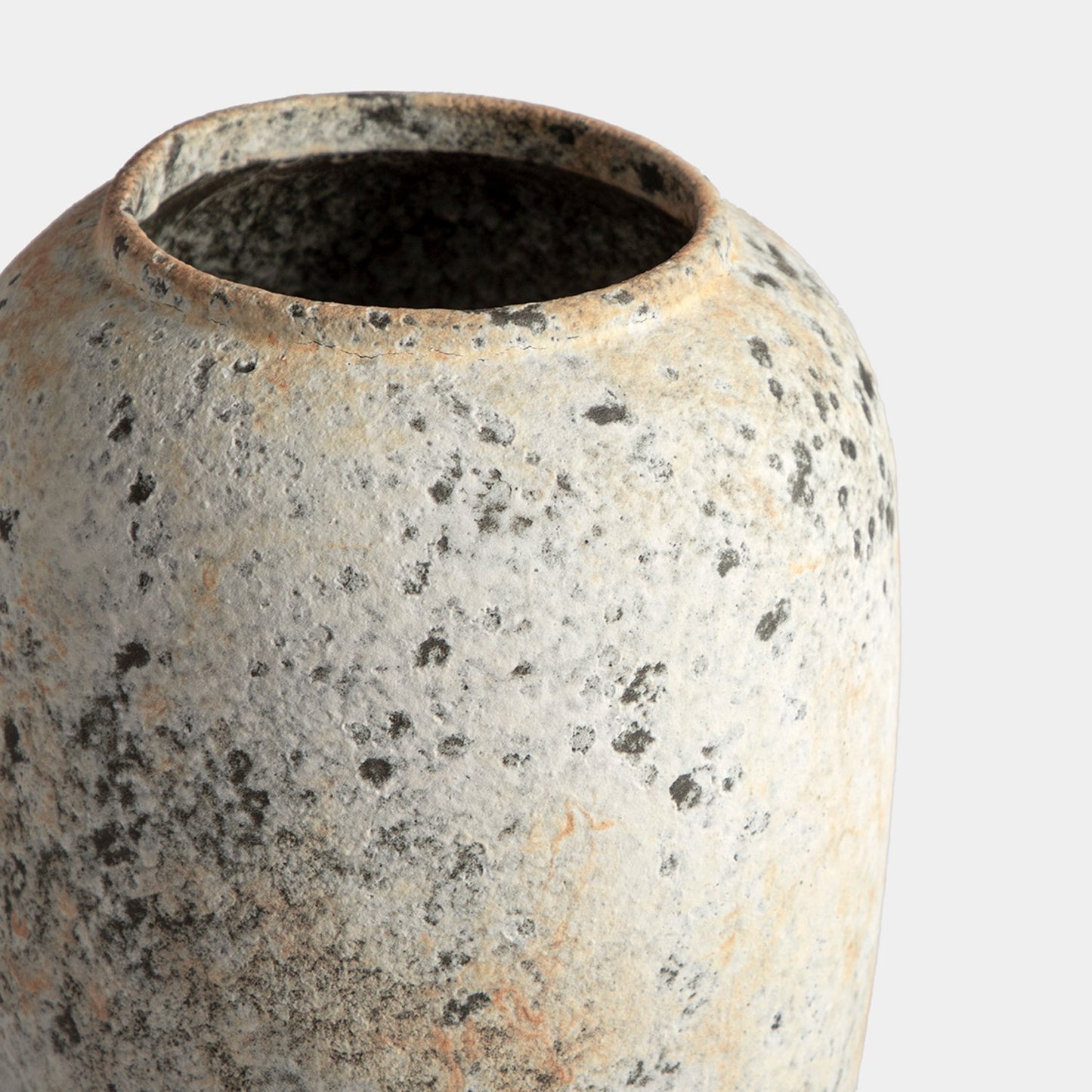 Jarrón de cerámica gris desgastado Laka -  Klast