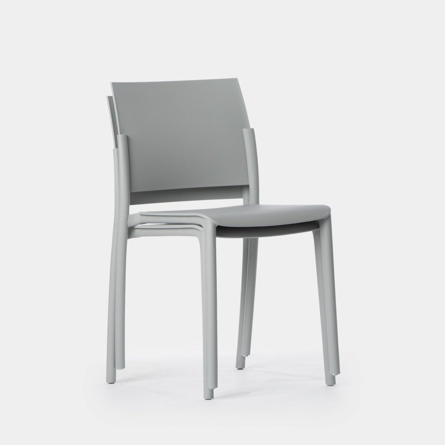 Silla de comedor en polipropileno gris Jeven -  Klast