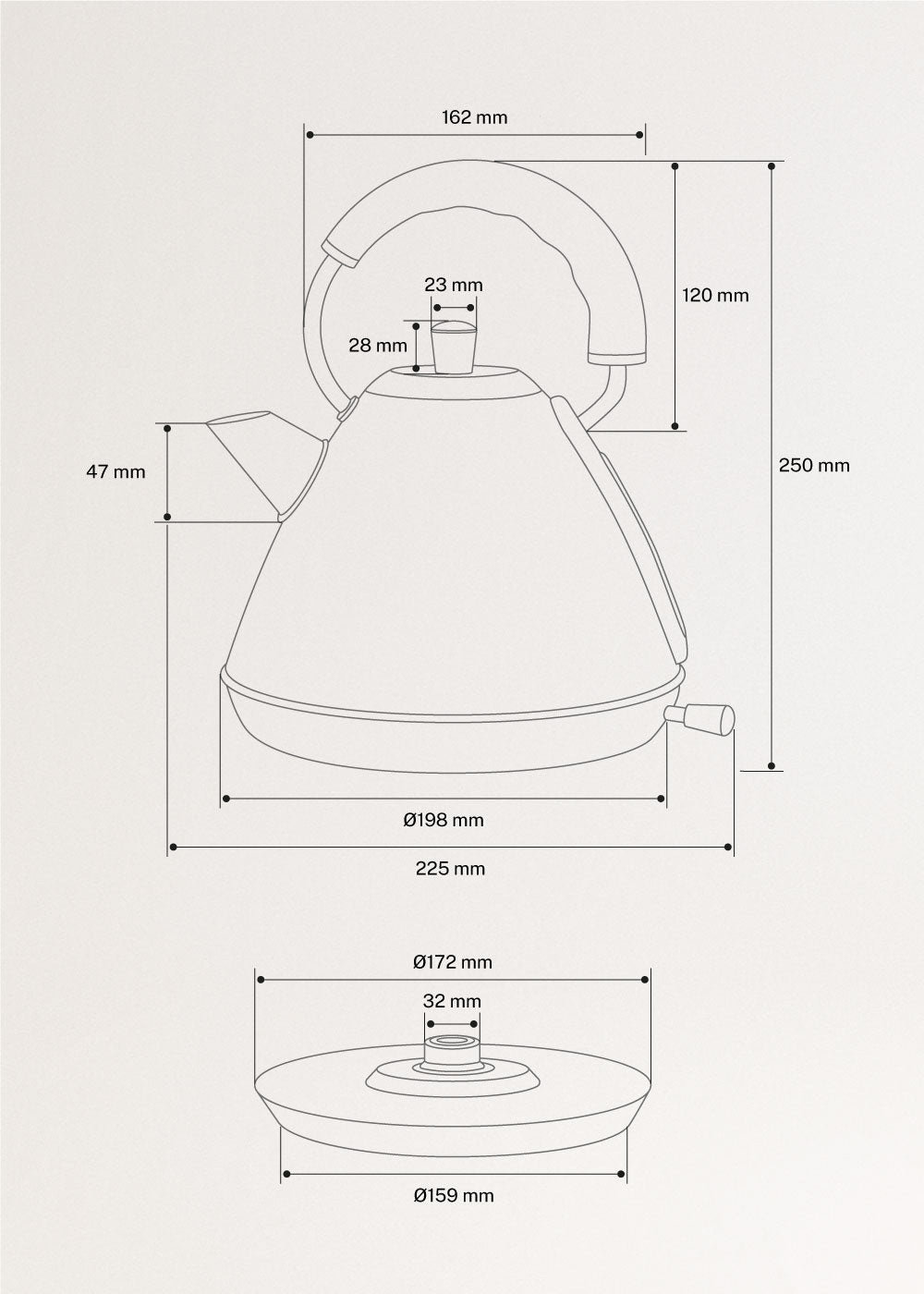 KETTLE RETRO - Hervidor de agua eléctrico