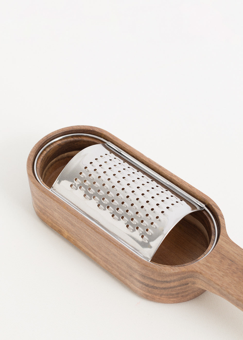 KITCHENWARE ESSENTIALS - Rallador con cuenco de madera de acacia