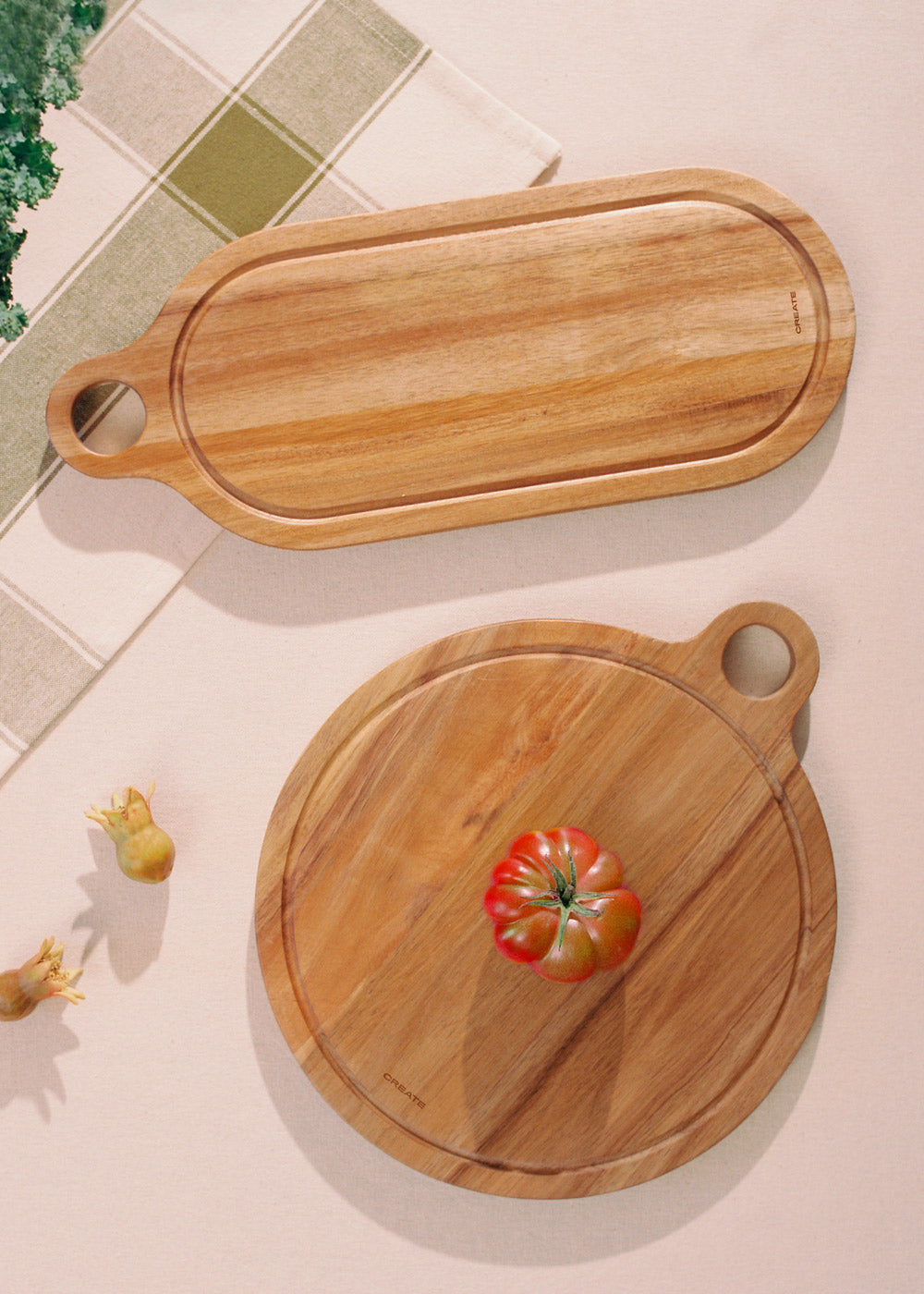 KITCHENWARE ESSENTIALS - Tablas de cortar de madera de acacia