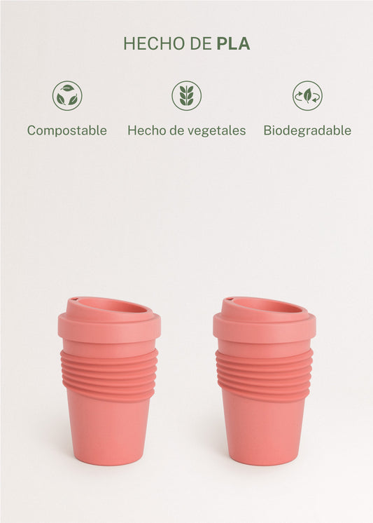 KITCHENWARE OUTDOOR ECO - Vaso con tapa para café de material reciclado