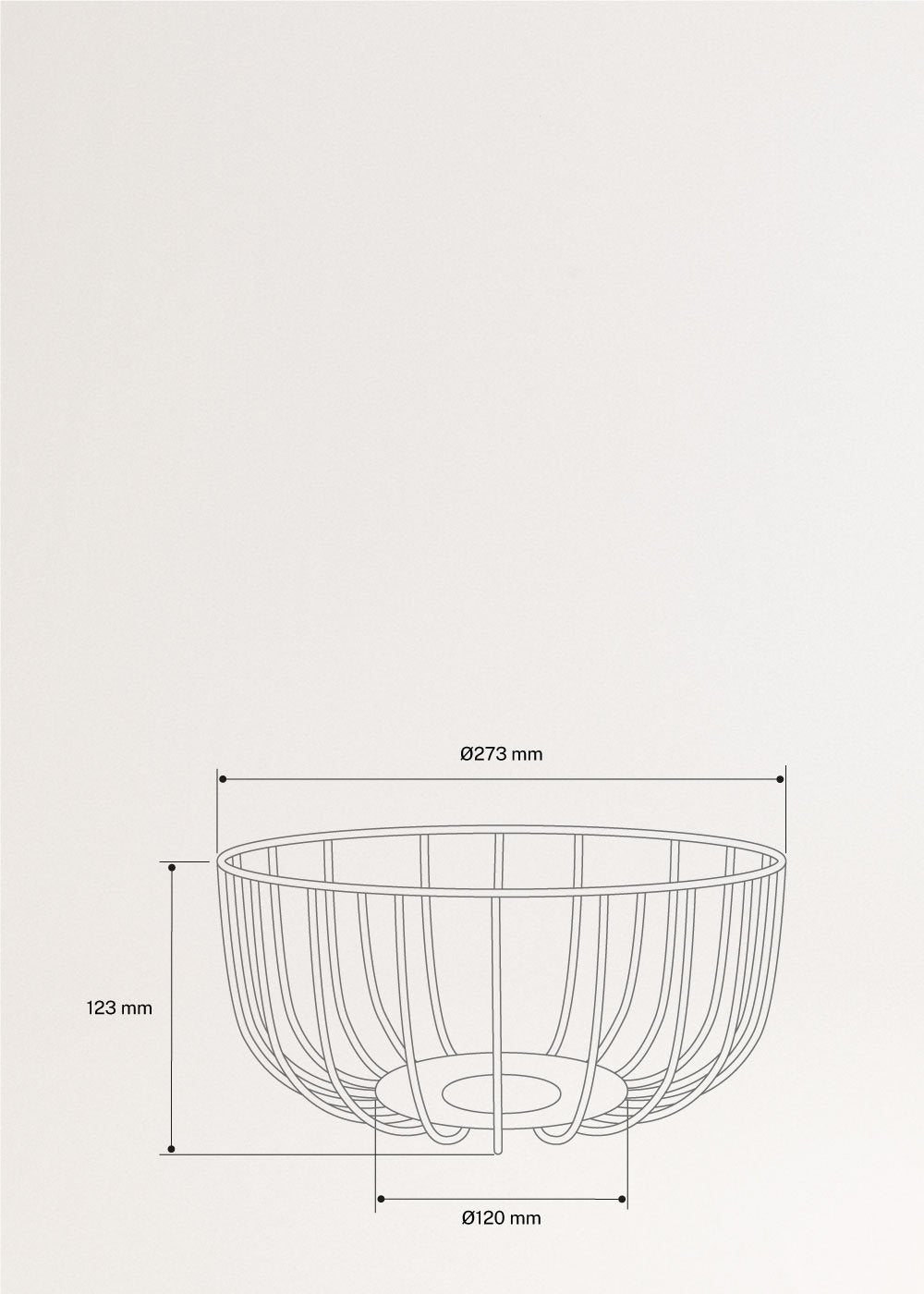 KITCHENWARE STUDIO - Cestas de alambre con base antideslizante