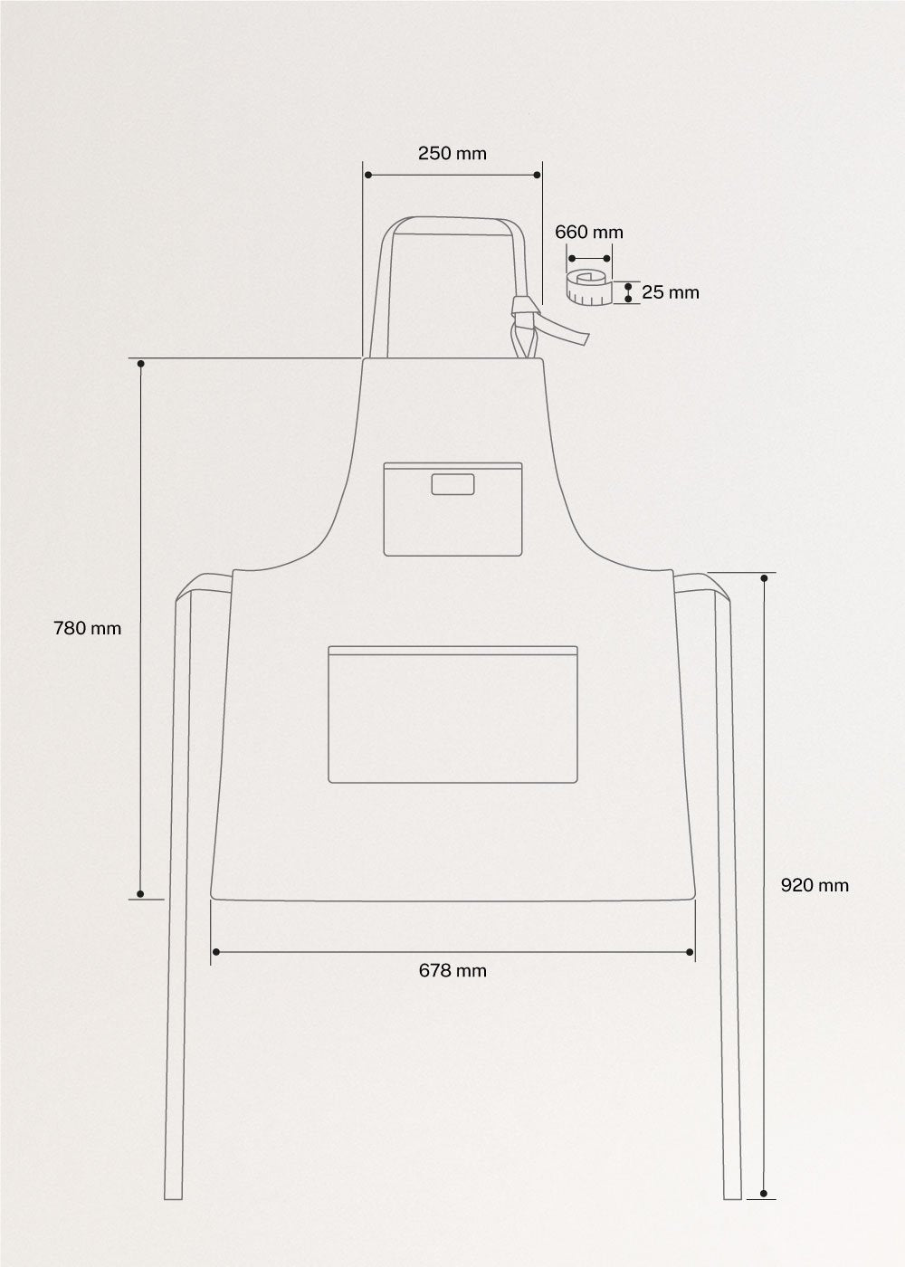 KITCHENWARE STUDIO - Delantal de cocina