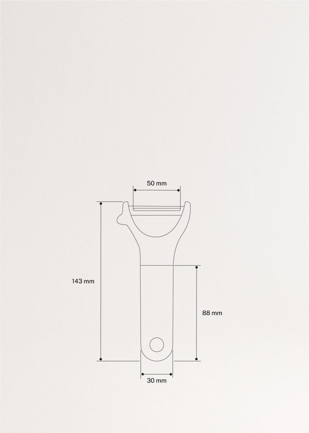 KITCHENWARE STUDIO - Pelador de fruta y verdura