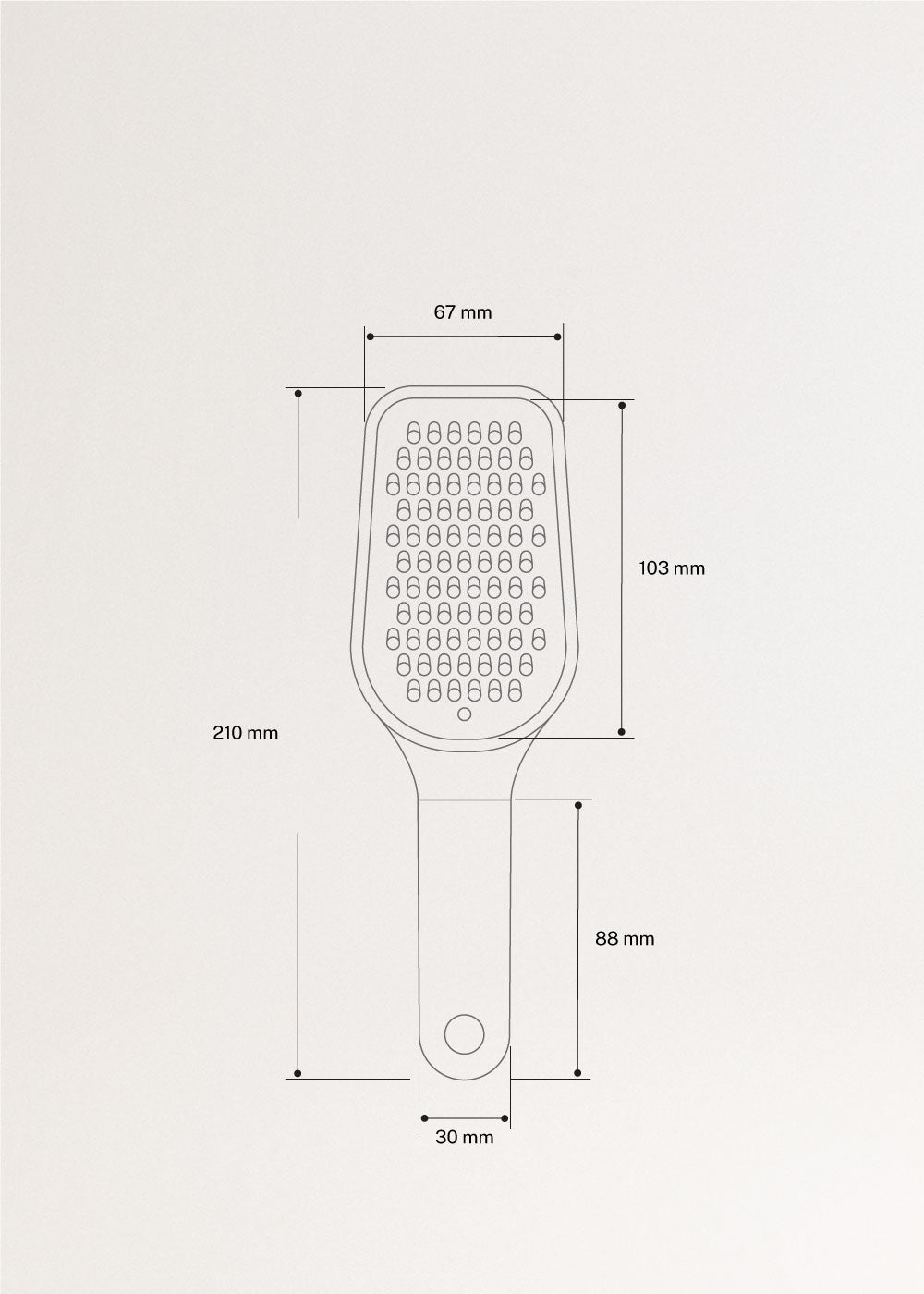 KITCHENWARE STUDIO - Rallador pequeño de cocina acero inoxidable