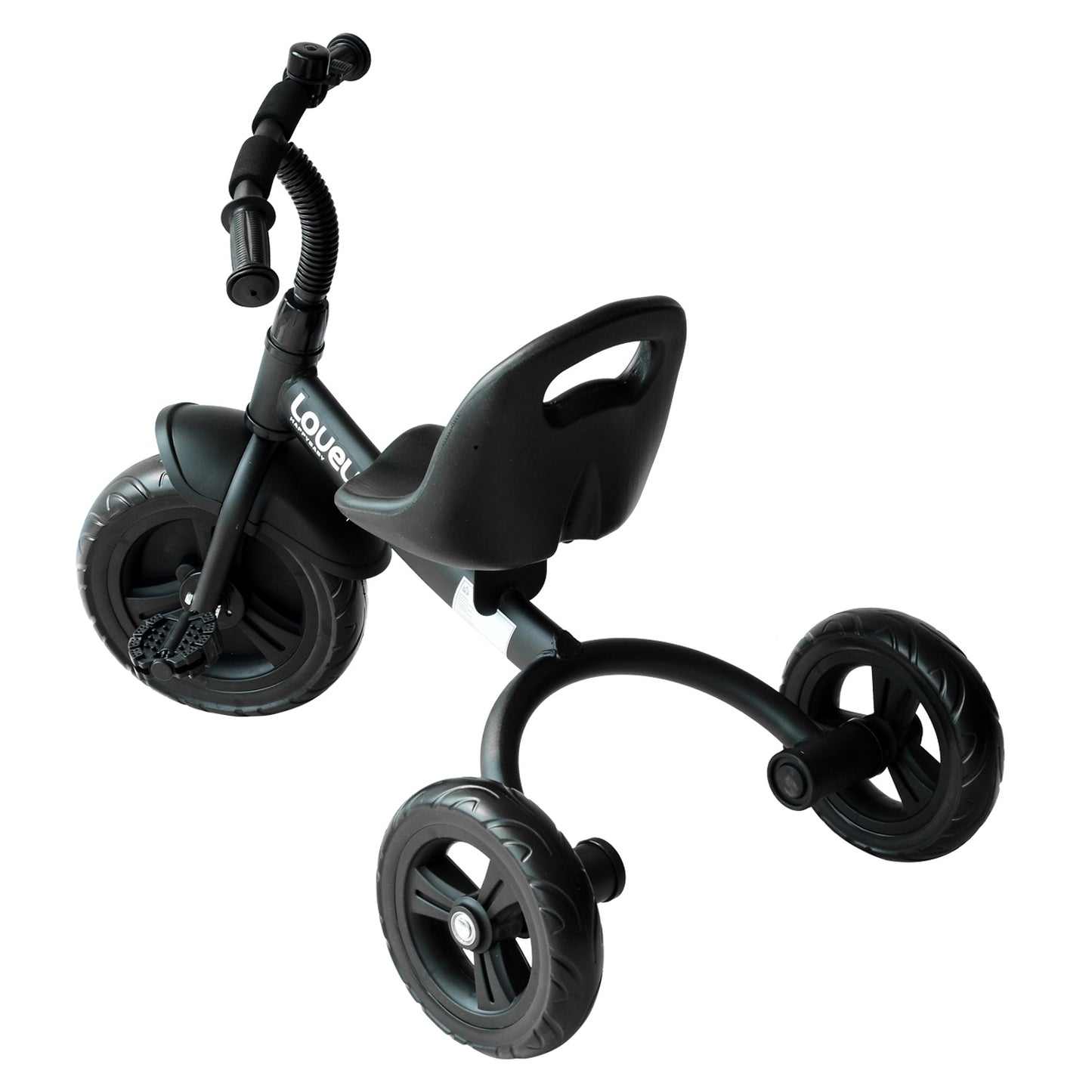 HOMCOM Triciclo para Niños más de 18 meses con Timbre Guardabarros Rueda de Seguridad 79x50,5x58 cm Negro