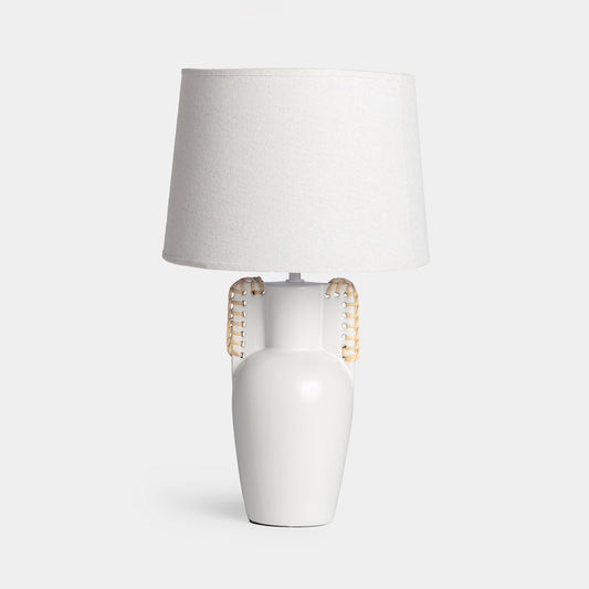 Lámpara de mesa de cerámica  blanca Zeia -  Klast