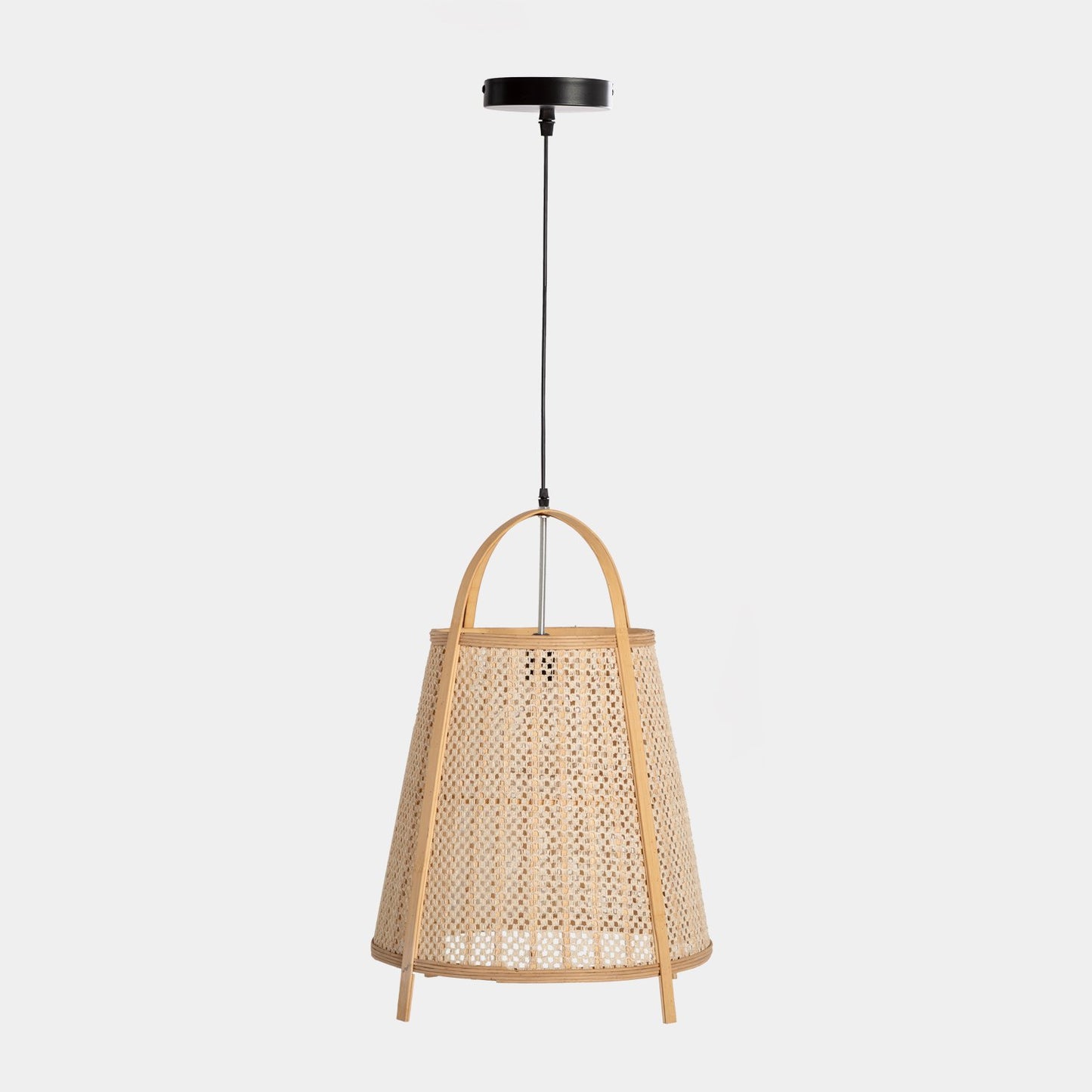 Lámpara de techo de bambú y  lino Gate -  Klast