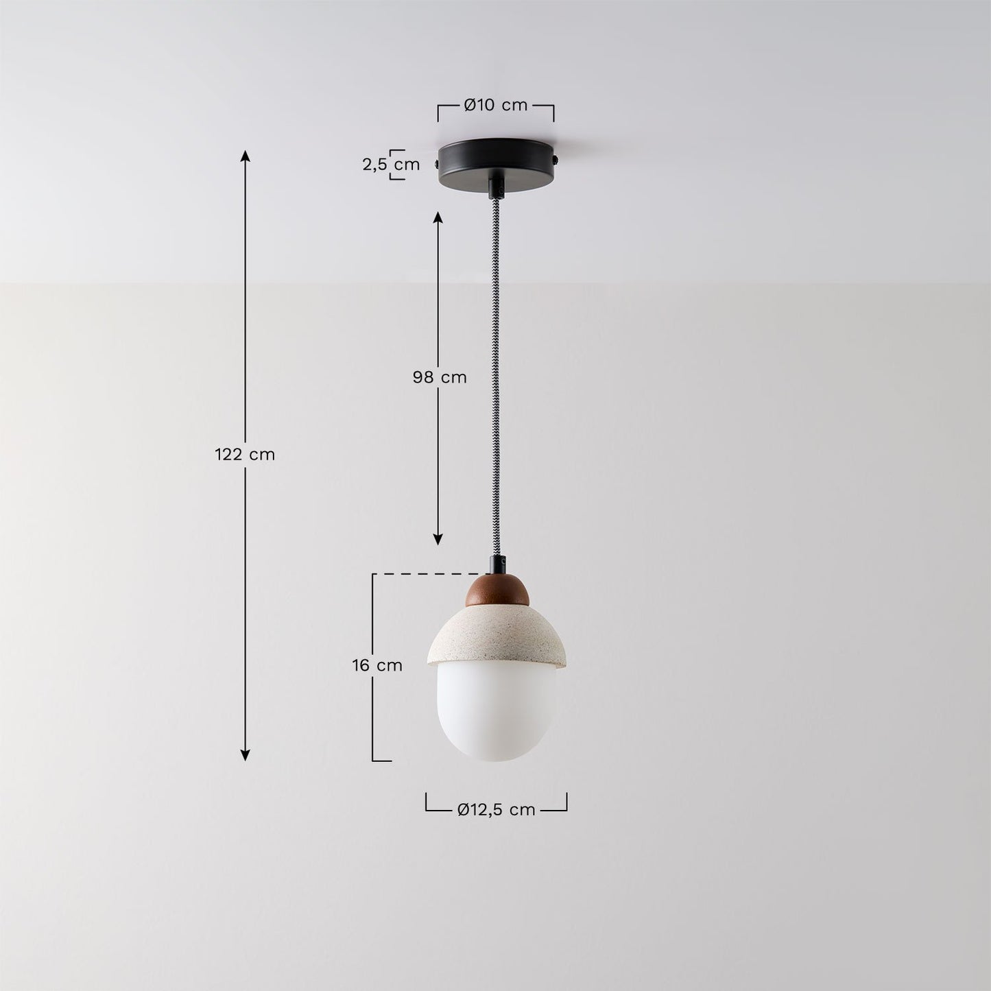 Lámpara de Techo en Cemento Dotsie -  SKLUM