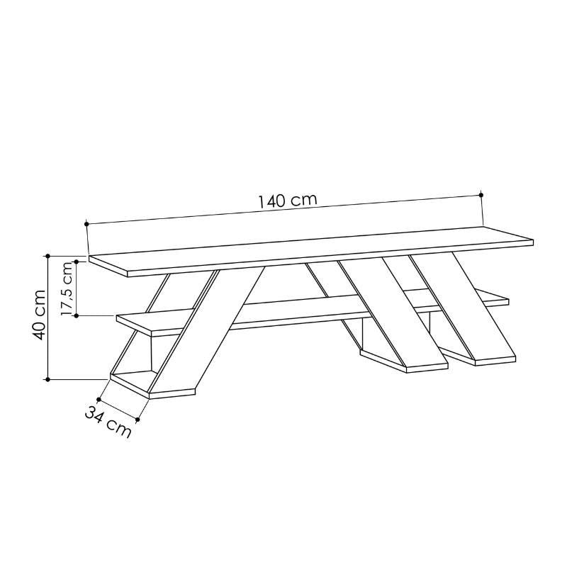 Mesa Tv - Venprodin - 40x140x34 Safir