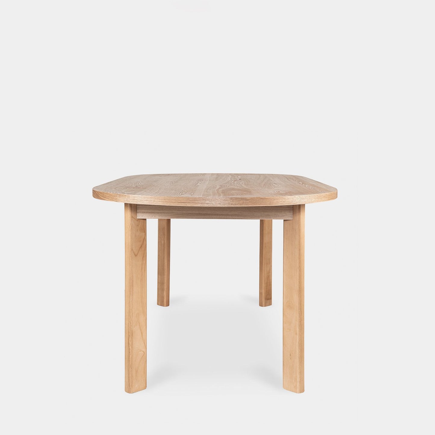 Mesa de comedor ovalada 180 en chapa de fresno y madera de hevea Greta -  Klast