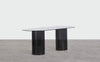 Mesa de Comedor Ovalada de Cristal Templado (200x90 cm) Kolu Cristal oscurecido - The Masie