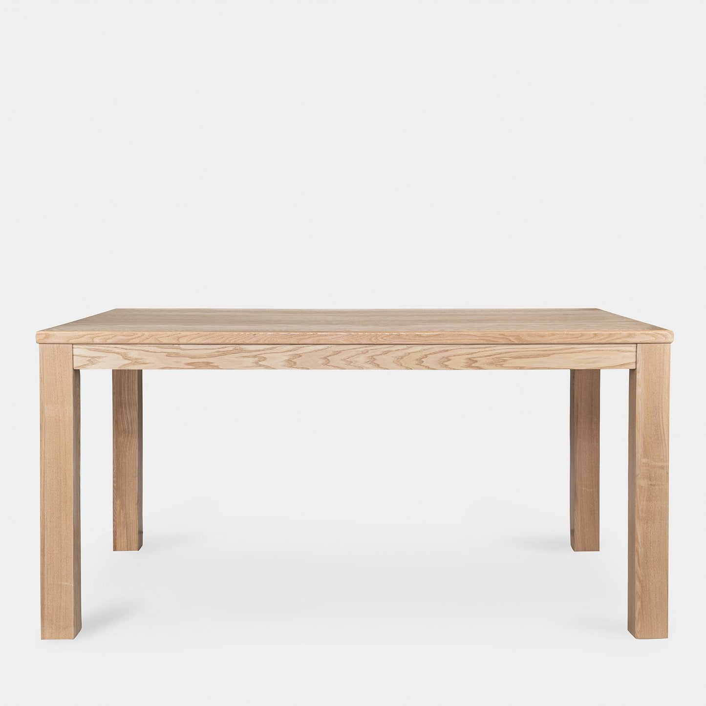 Mesa de comedor rectangular 150 en chapa de fresno y madera de hevea Ares -  Klast