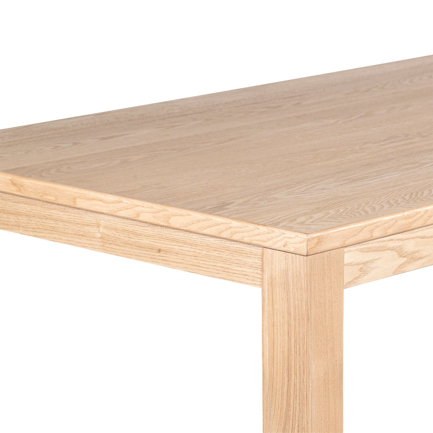 Mesa de comedor rectangular 150 en chapa de fresno y madera de hevea Ares -  Klast