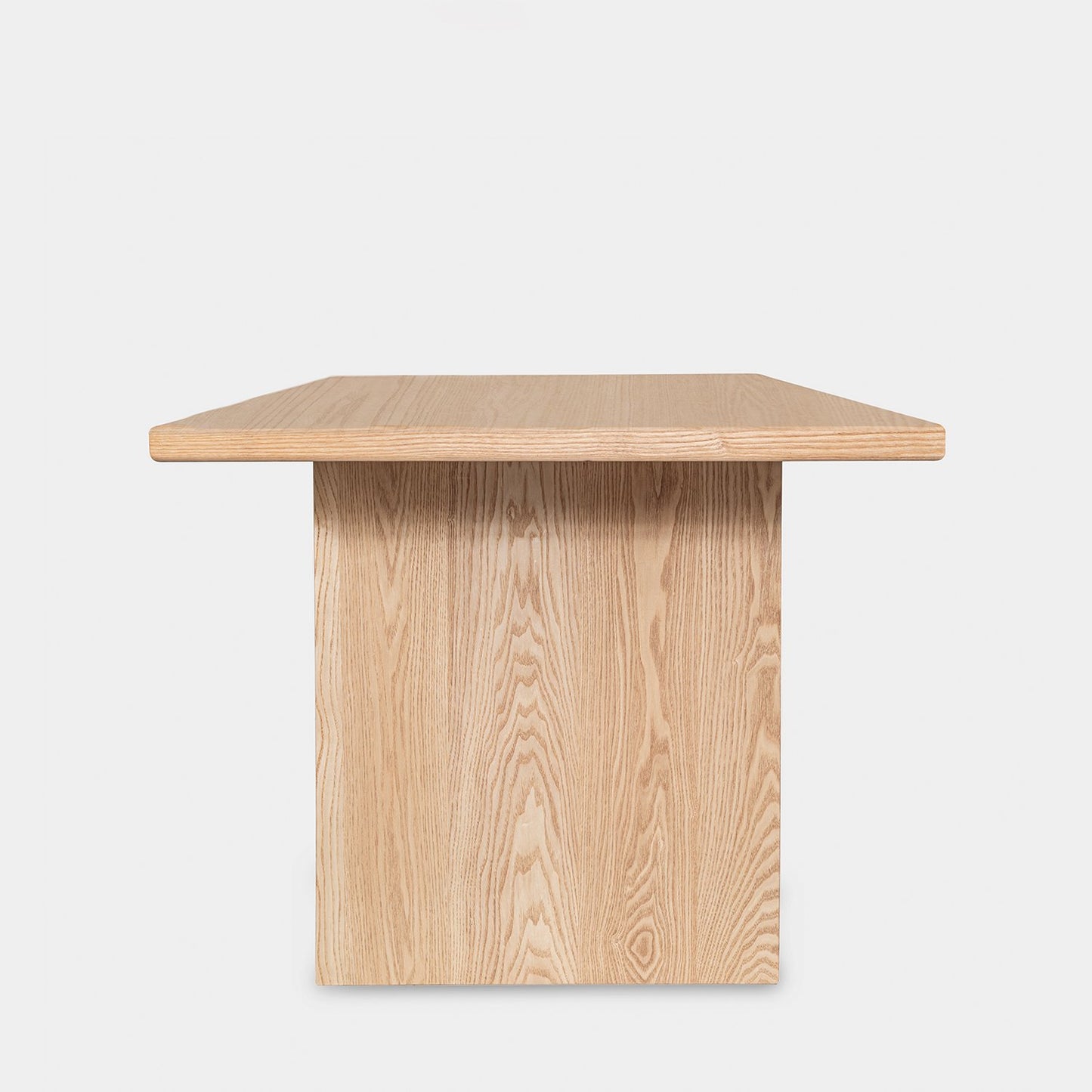 Mesa de comedor rectangular 180 en chapa de fresno y madera de hevea Fred -  Klast