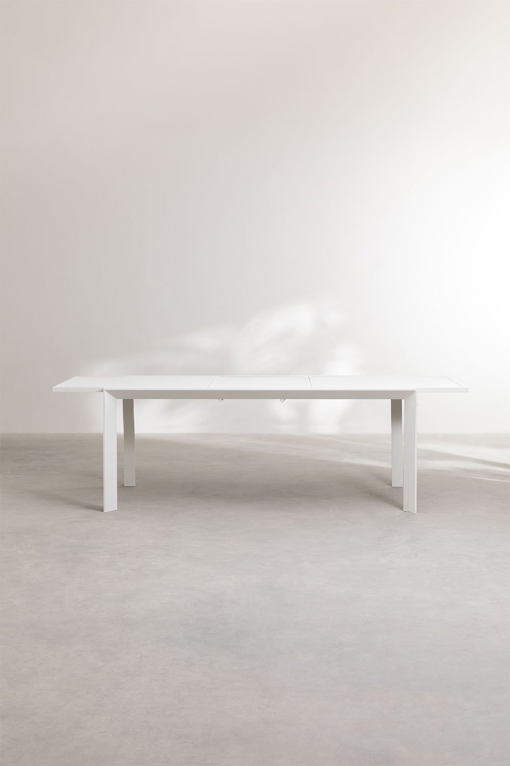Mesa de Jardín Extensible Rectangular en Aluminio (180-240x100 cm) Starmi Blanco Gardenia -  SKLUM