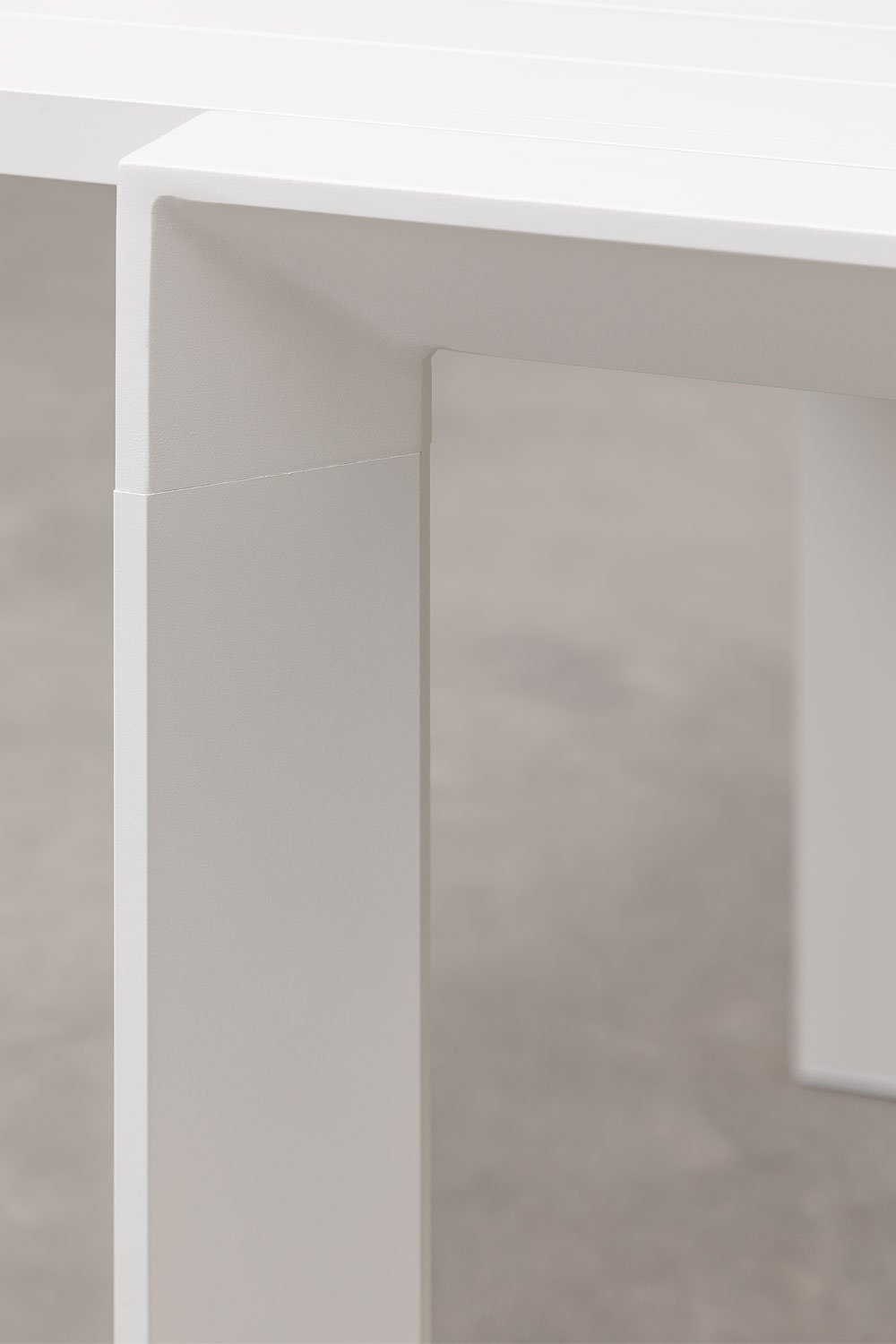 Mesa de Jardín Extensible Rectangular en Aluminio (180-240x100 cm) Starmi Blanco Gardenia -  SKLUM