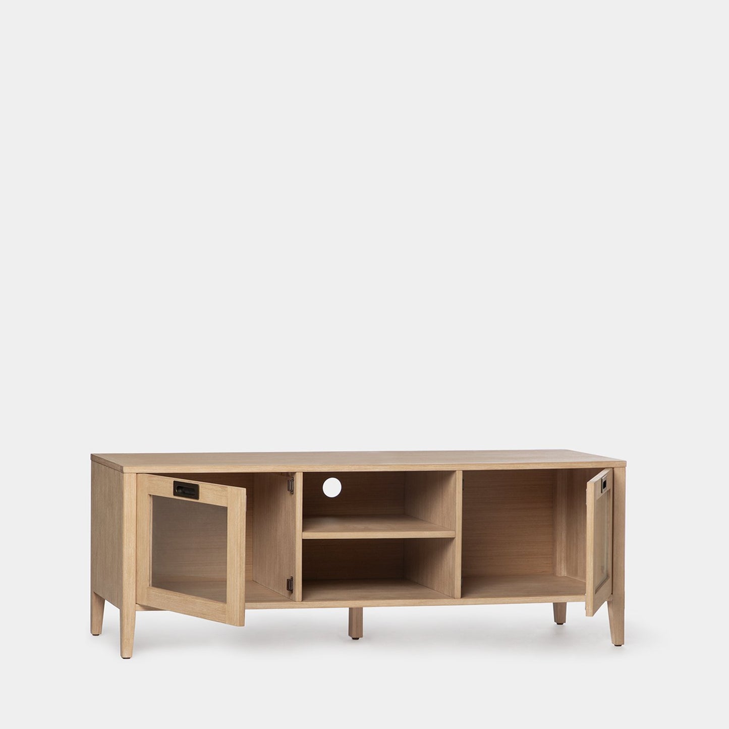 Mueble TV 140 en chapa de pino y madera de abedul Edan -  Klast