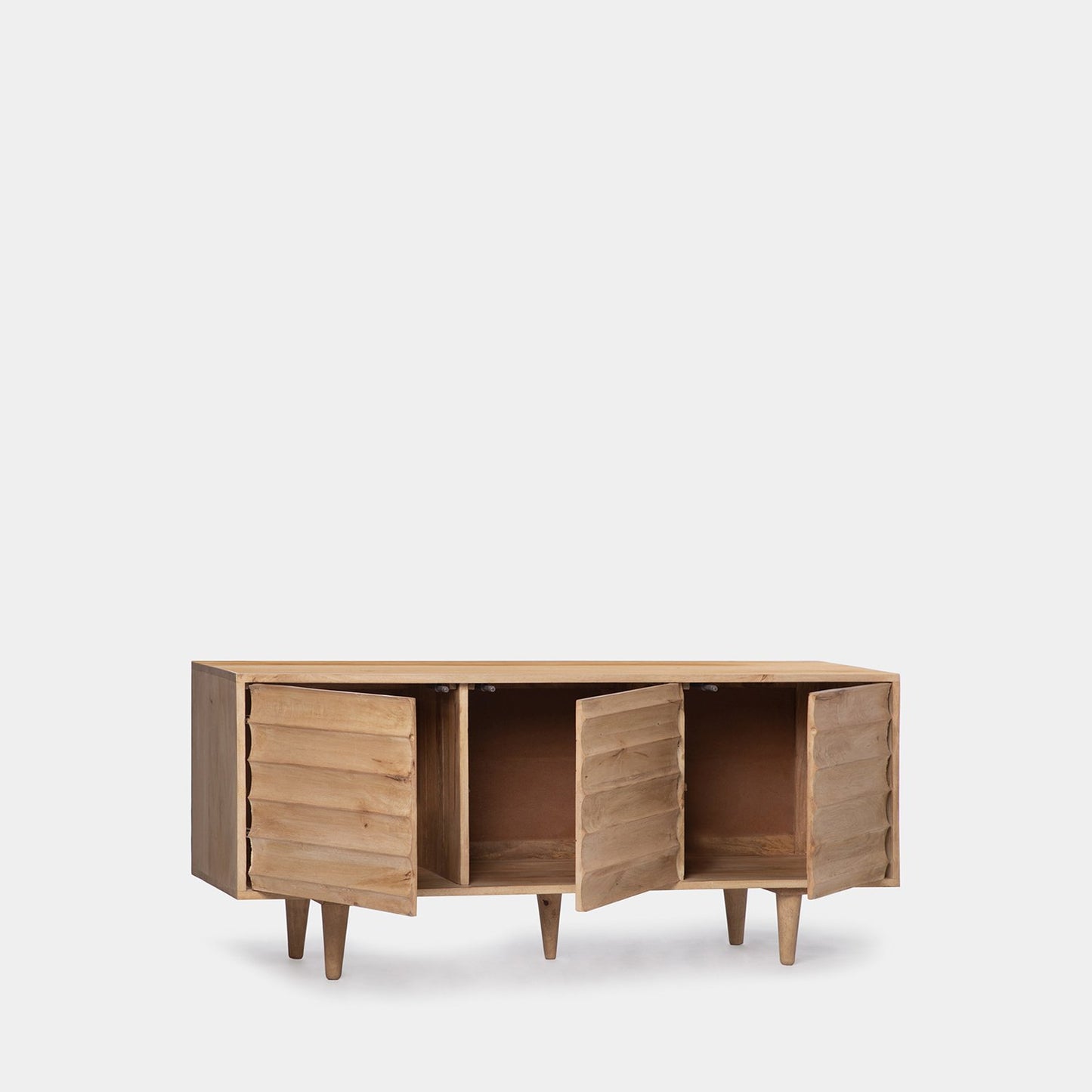 Mueble TV 140 en madera de mango de estilo natural Sama -  Klast