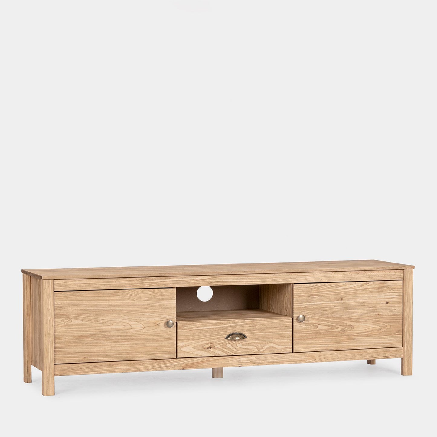 Mueble TV 154 en madera maciza acabado roble Oak -  Klast