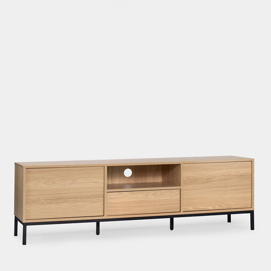 Mueble TV 160 en madera color natural Remi -  Klast