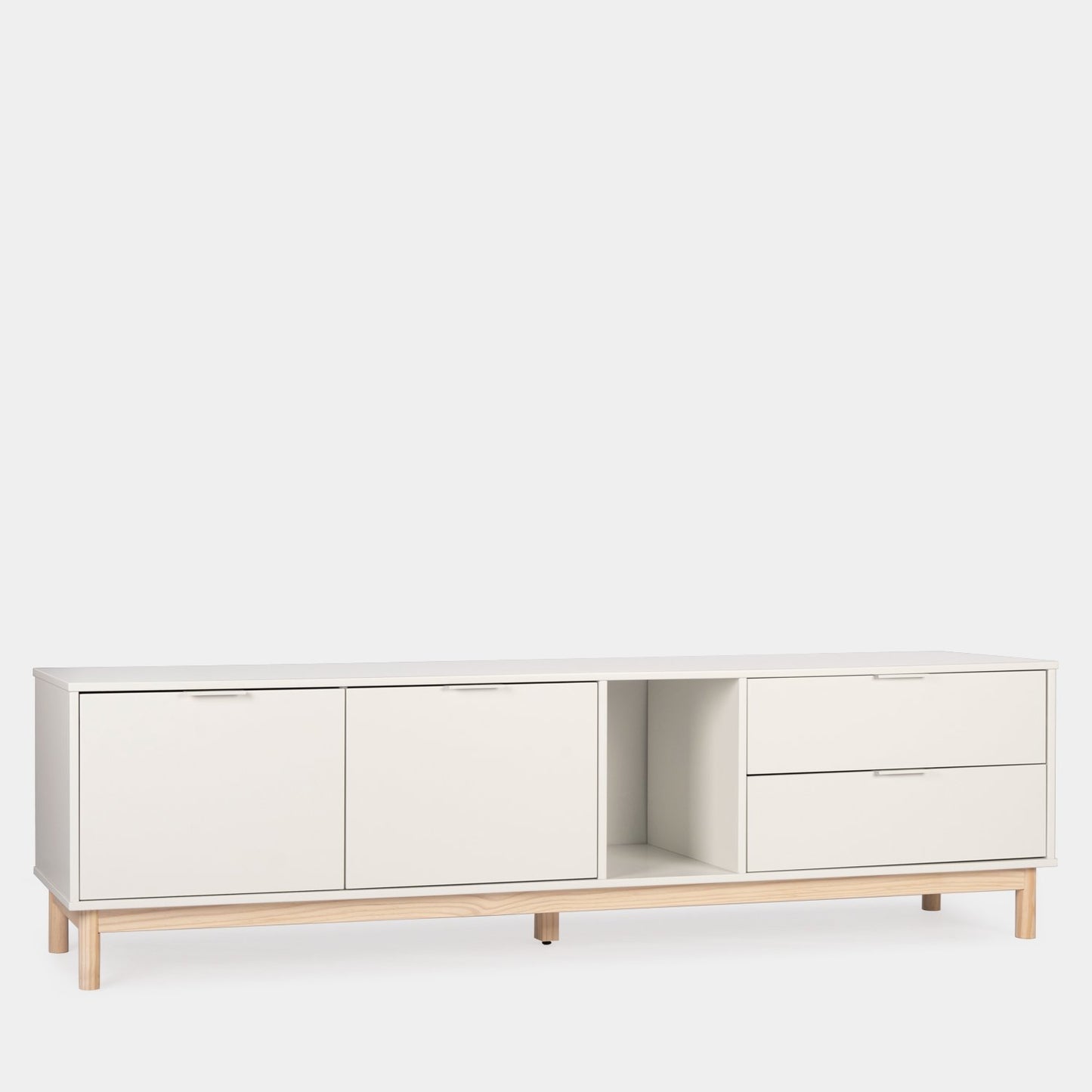 Mueble TV 180 lacado en color blanco Elian -  Klast