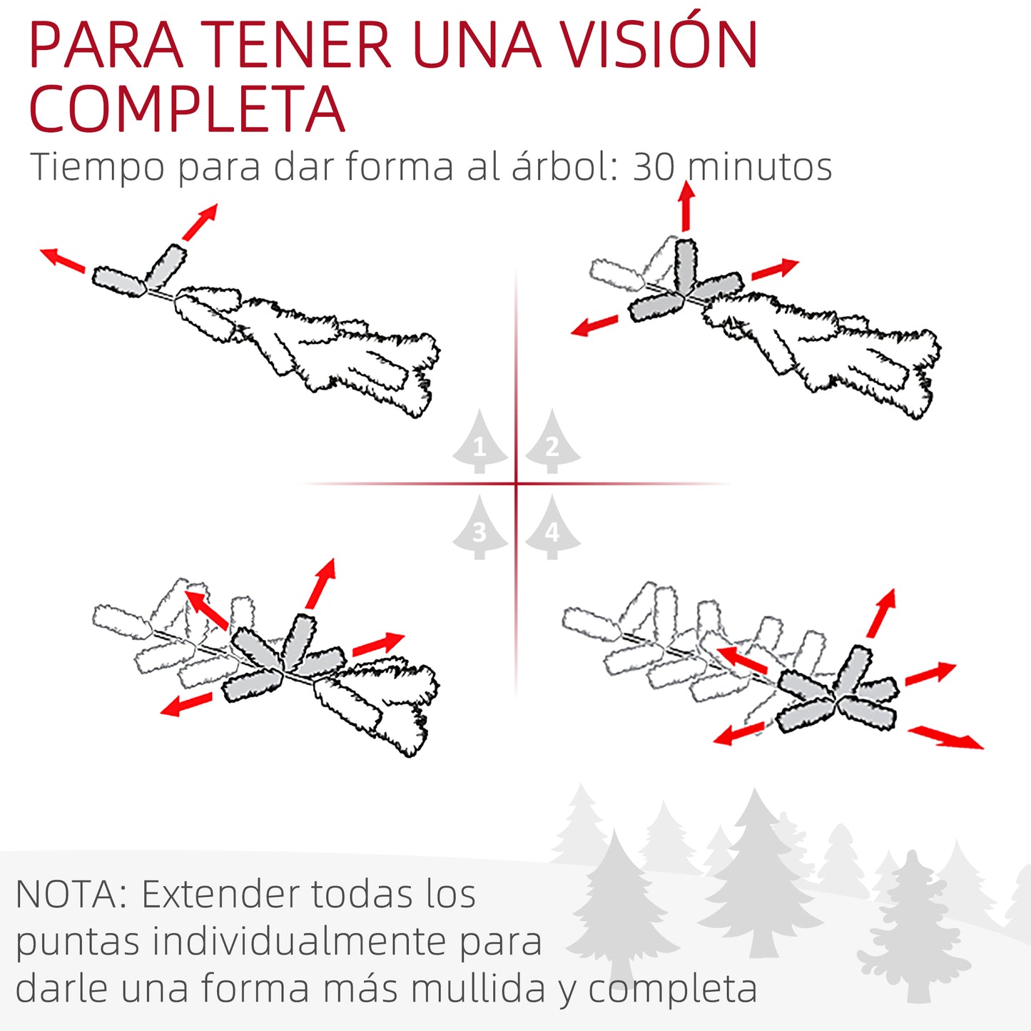 HOMCOM Árbol de Navidad Estrecho 210 cm Árbol de Navidad Grande Tipo Lápiz con Base Plegable y 687 Ramas para Dormitorio Oficina Verde