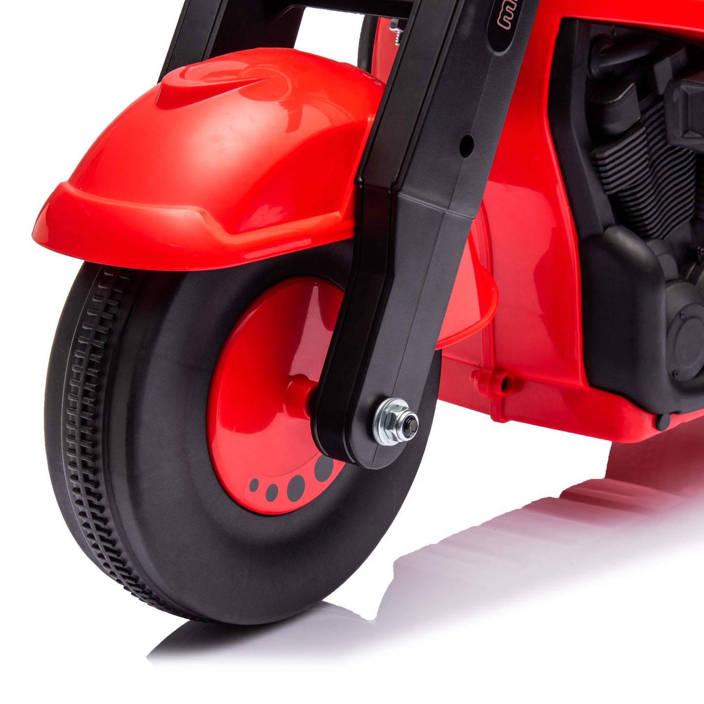 AIYAPLAY Moto Correpasillos para Niños de 2-5 Años Correpasillos con Música Burbujas Carga 30 kg 80x35,5x42 cm Rojo