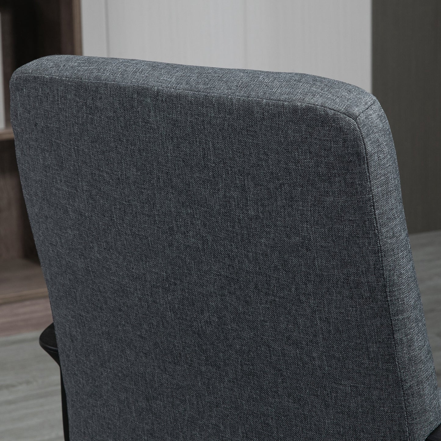 Vinsetto Silla de Oficina Silla de Escritorio Giratorio con Altura Ajustable y Reposabrazos Estilo Moderno Carga 120 kg para Estudio 59x63x96-105,5 cm Gris Oscuro