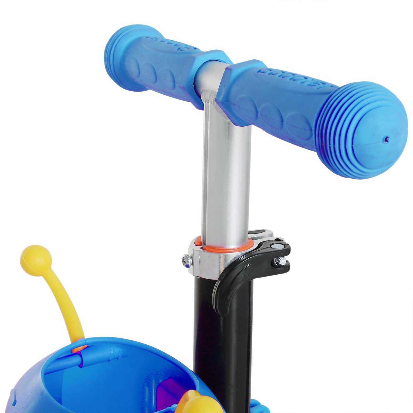 HOMCOM 3 en 1 Patinete para Niños de +18 Meses o Scooter de 3 Ruedas con Asiento Extraíble Manillar Mango de Empuje Altura Ajustable 62x25x72,5 cm Azul