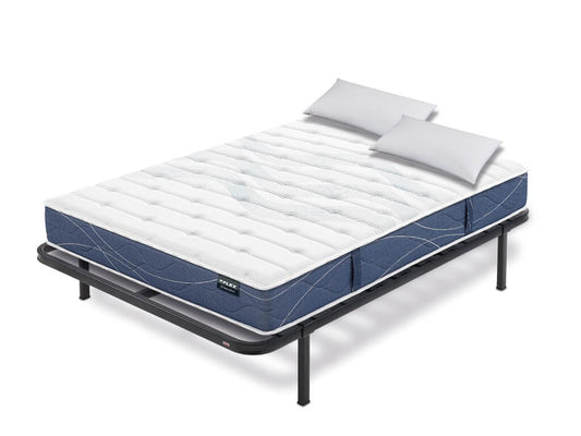 Pack somier y colchón Multivisco de Flex con almohada 150x200 - Colchones Vela