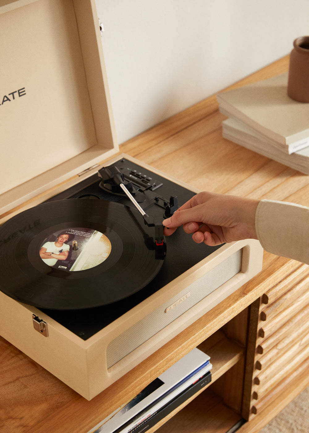 RECORD PLAYER COMPACT - Tocadiscos Retro con Bluetooth, USB, SD, MicroSD y MP3