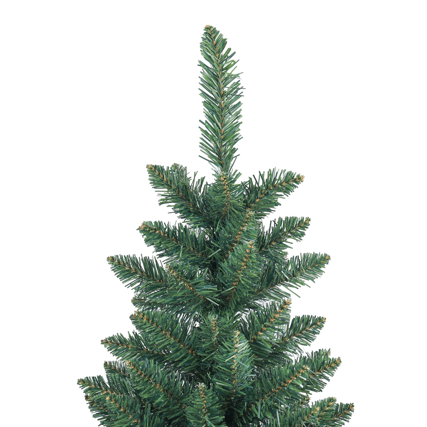 HOMCOM Árbol de Navidad Estrecho 180 cm Árbol de Navidad Grande Tipo Lápiz con Base Plegable y 479 Ramas para Dormitorio Oficina Verde