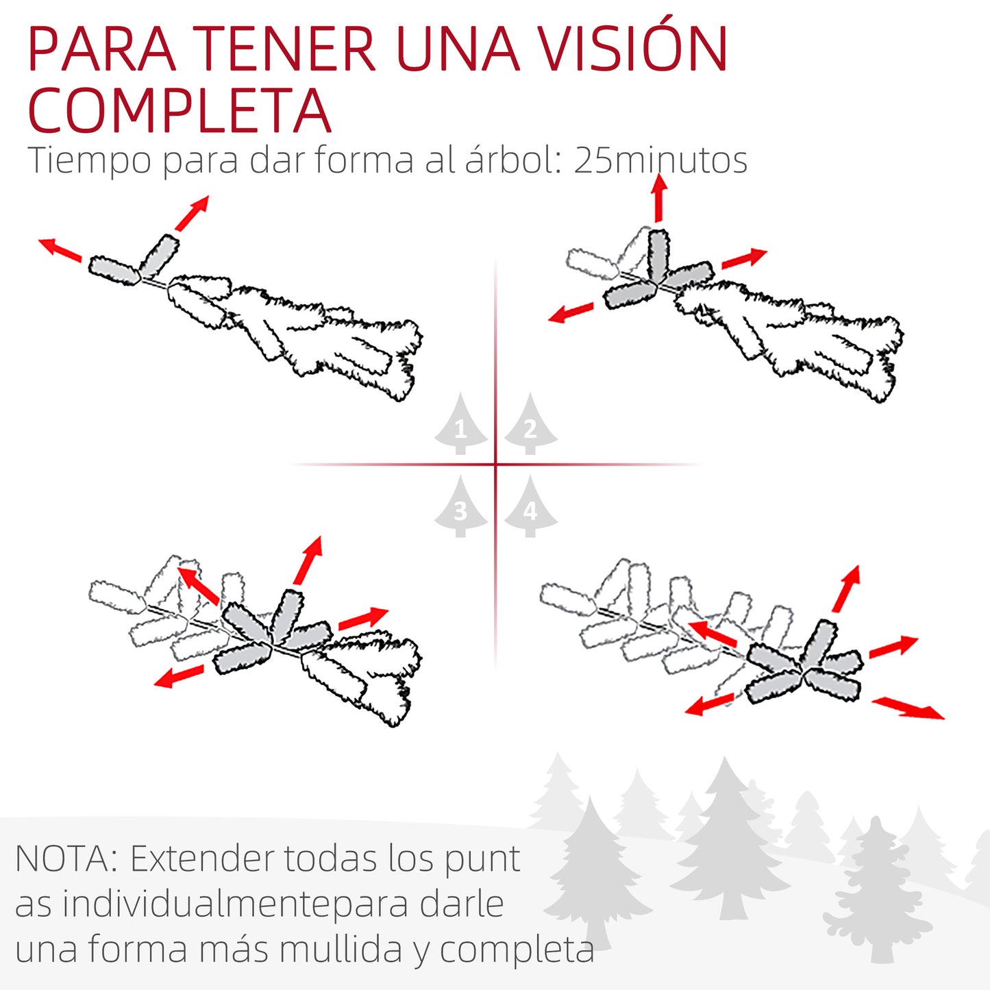 HOMCOM Árbol de Navidad Estrecho 180 cm Árbol de Navidad Grande Tipo Lápiz con Base Plegable y 479 Ramas para Dormitorio Oficina Verde