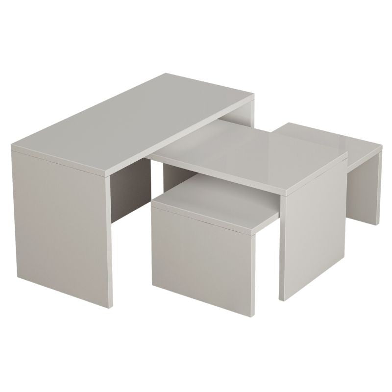 Mesa Auxiliar - Venprodin - 39x65x30 Blanco