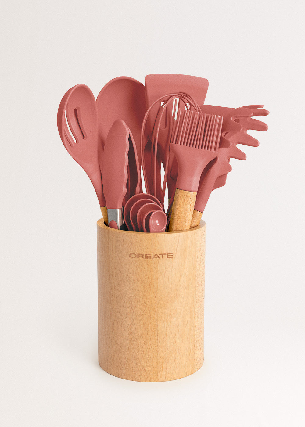 KITCHENWARE STUDIO - Utensilios de cocina de silicona y madera