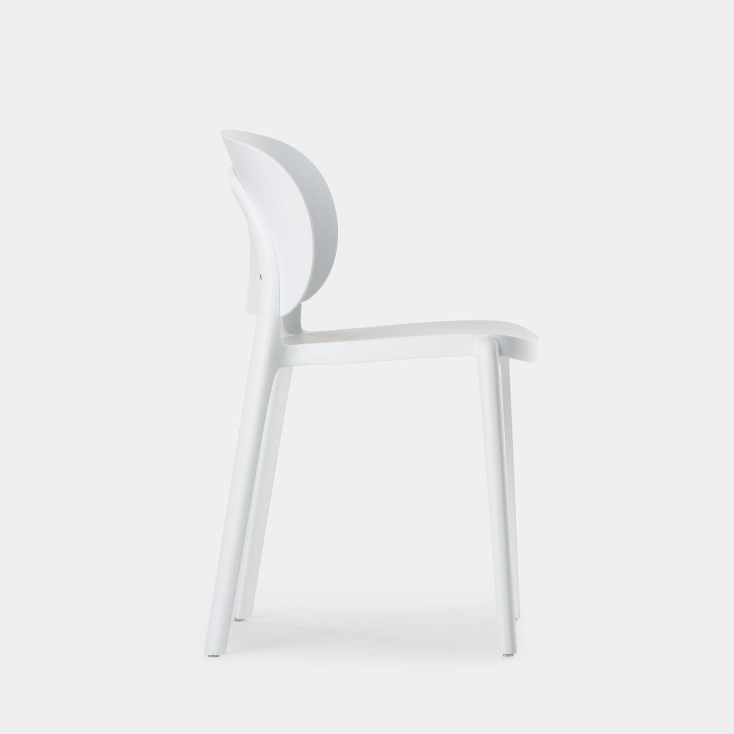 Silla de comedor en polipropileno blanco Jana -  Klast