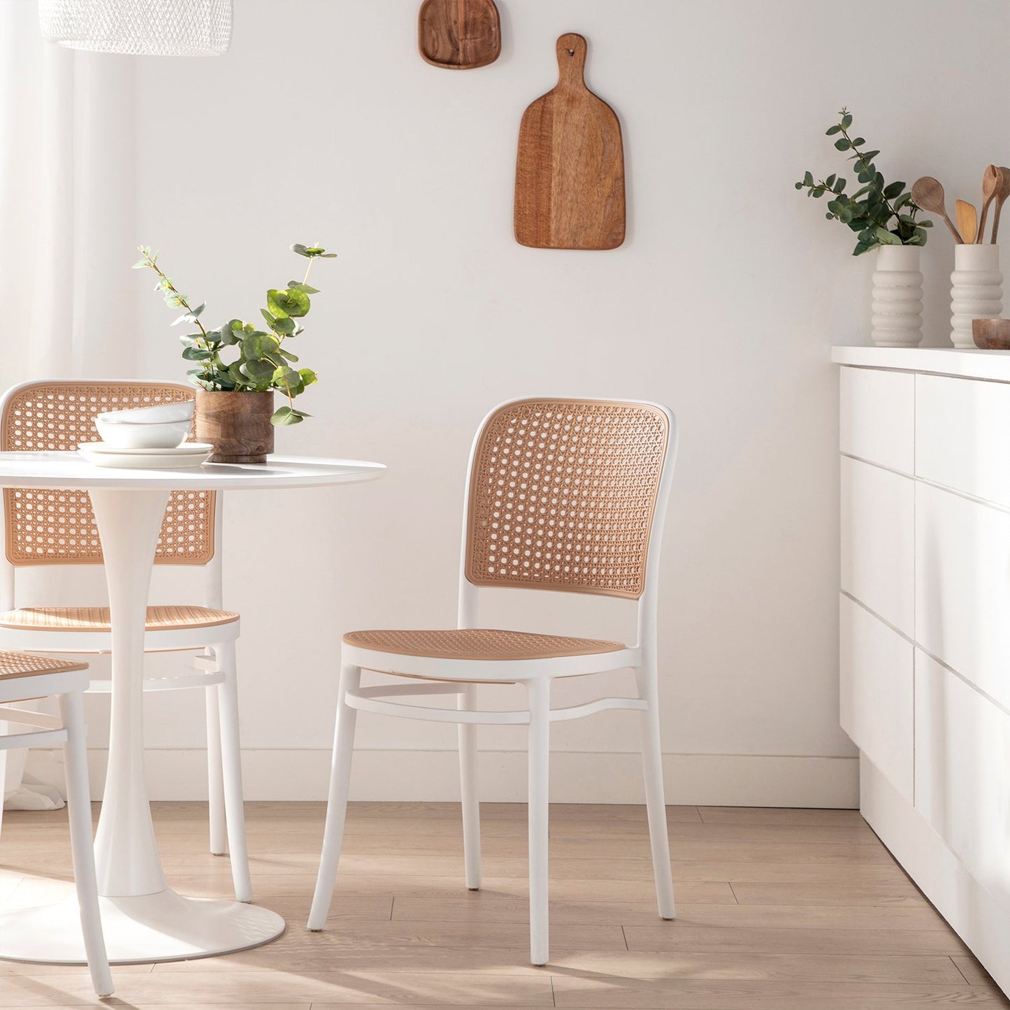 Silla de comedor enpol ipropileno blanca Bilma -  Klast