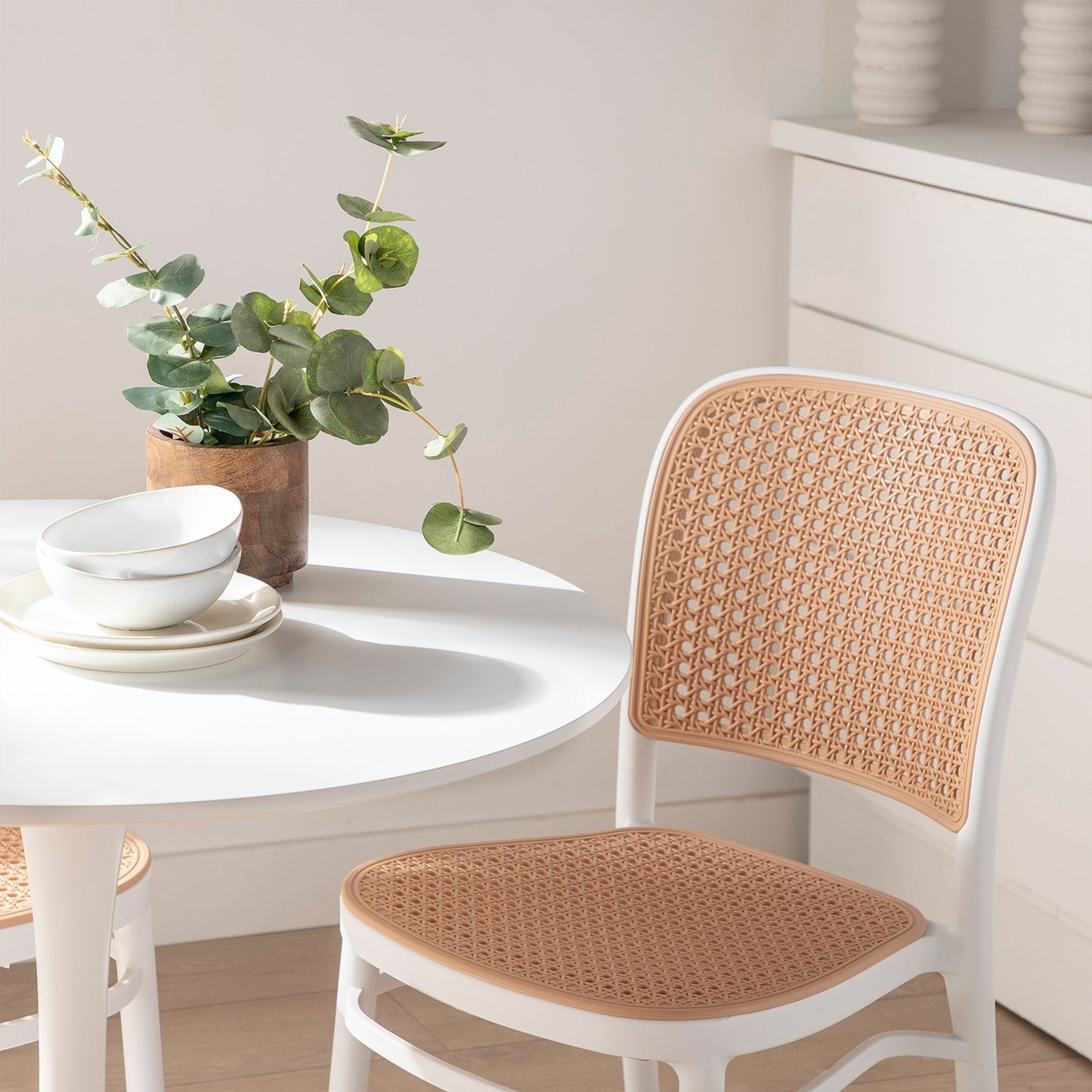 Silla de comedor enpol ipropileno blanca Bilma -  Klast