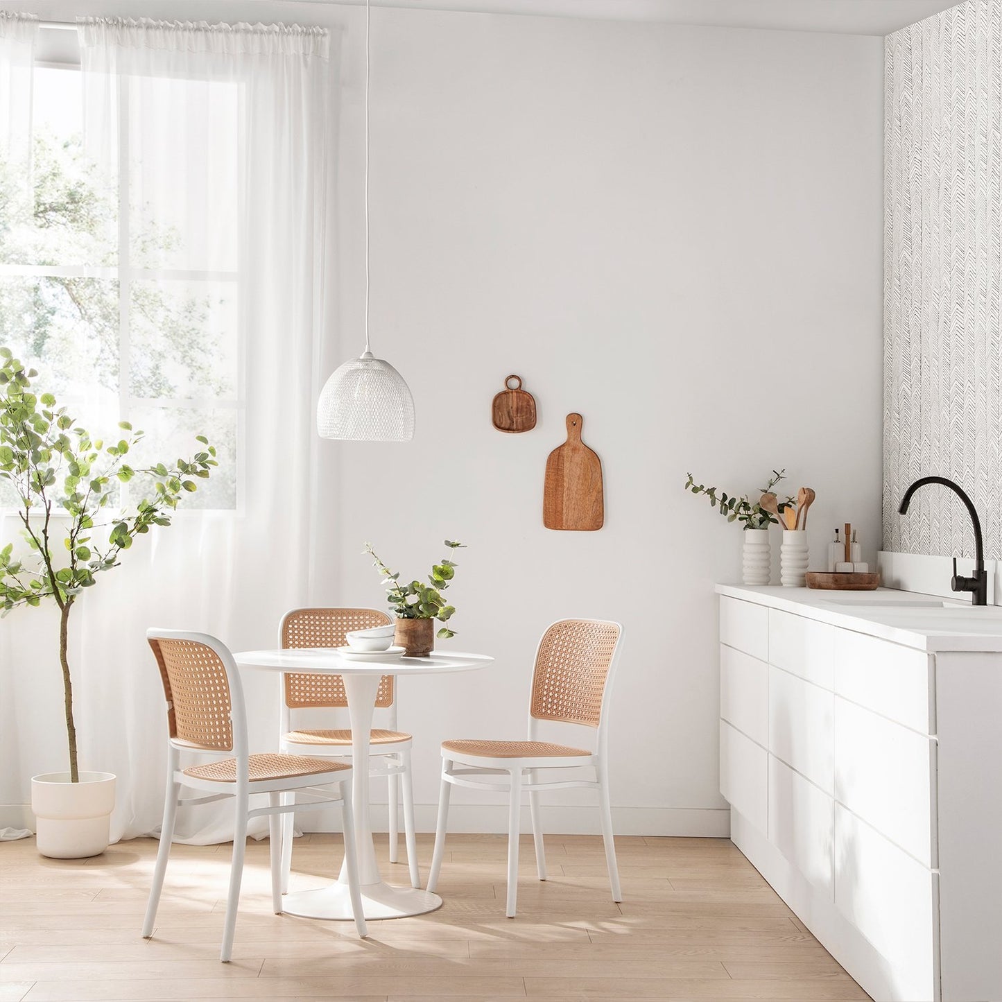 Silla de comedor enpol ipropileno blanca Bilma -  Klast