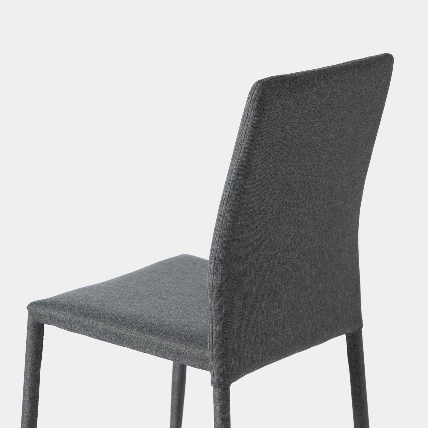 Silla de comedor tapizada gris oscuro Quinn -  Klast