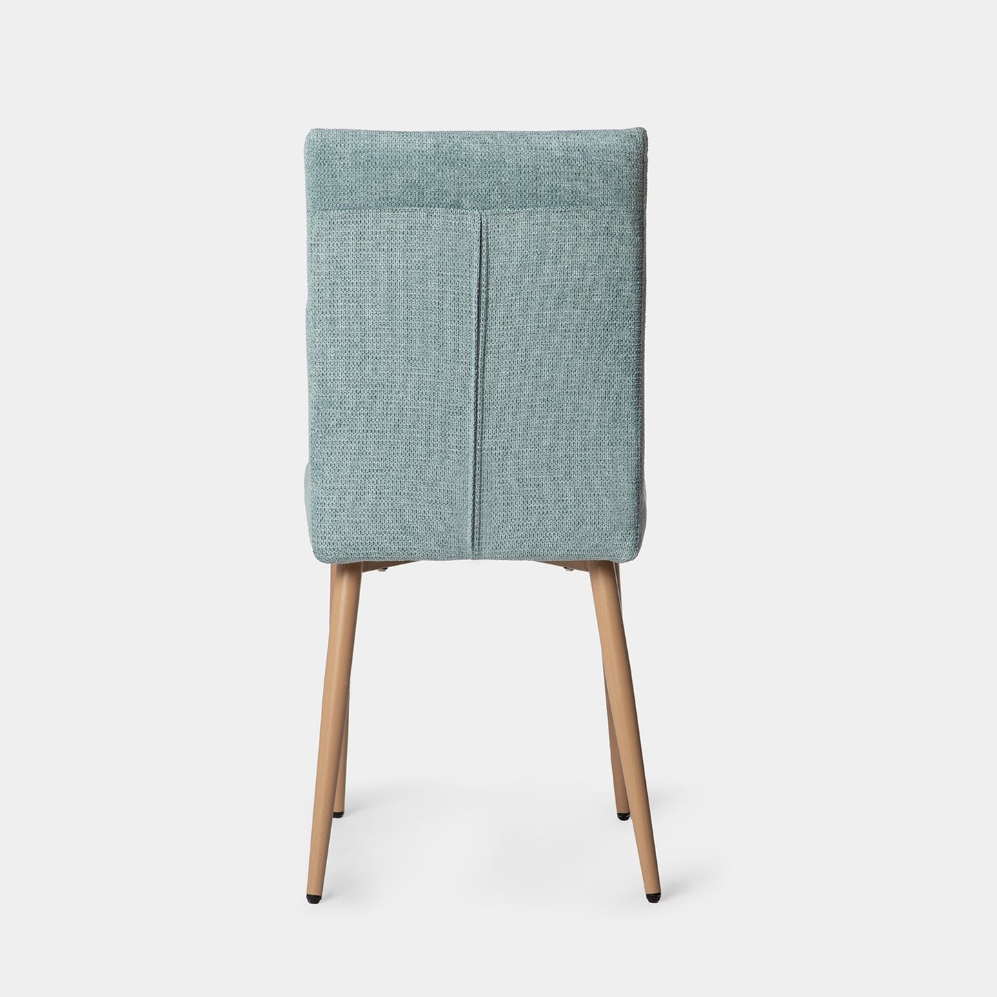 Silla de comedor tapizada menta pata con pata natural Leia -  Klast