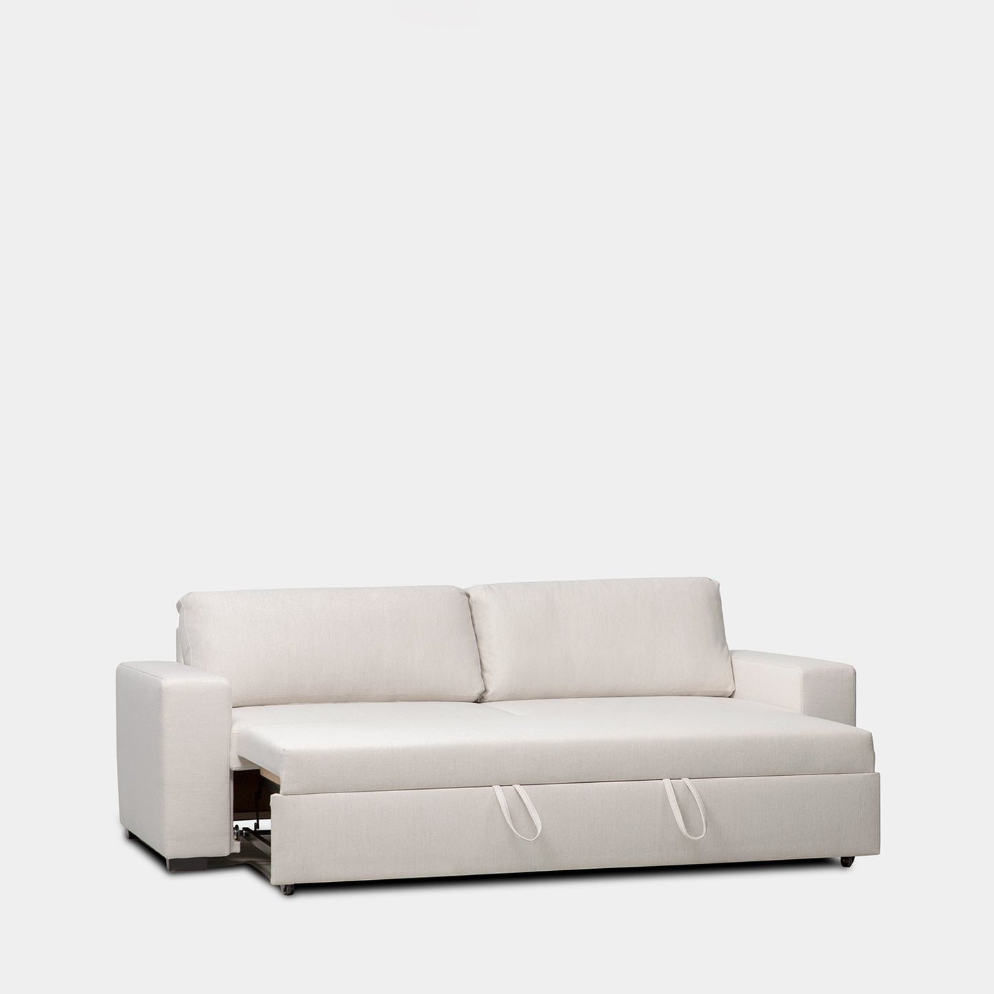 Sofá cama de 3 plazas beige Meryl -  Klast