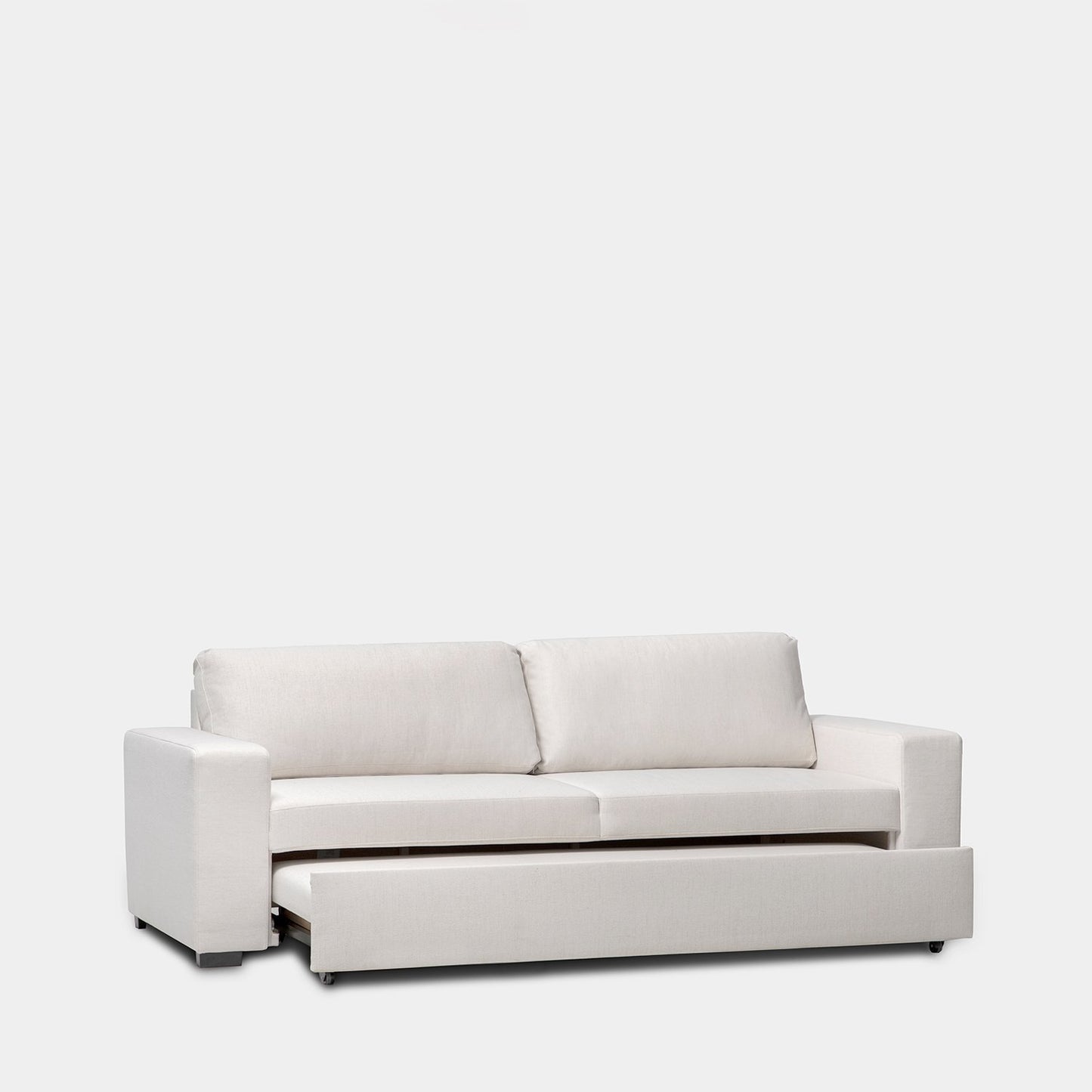 Sofá cama de 3 plazas beige Meryl -  Klast